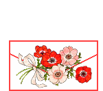 Gif animé maman carte avec fleurs